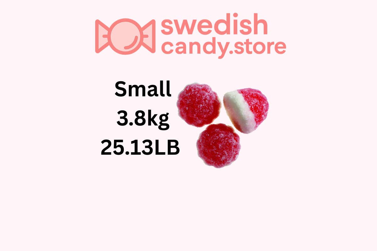 Swedish Candy.Store - Swedish Candy - Wholesale Gummy - Swedish Candy Berry Strawberry/Vanilla 3.8kg/8.38lb