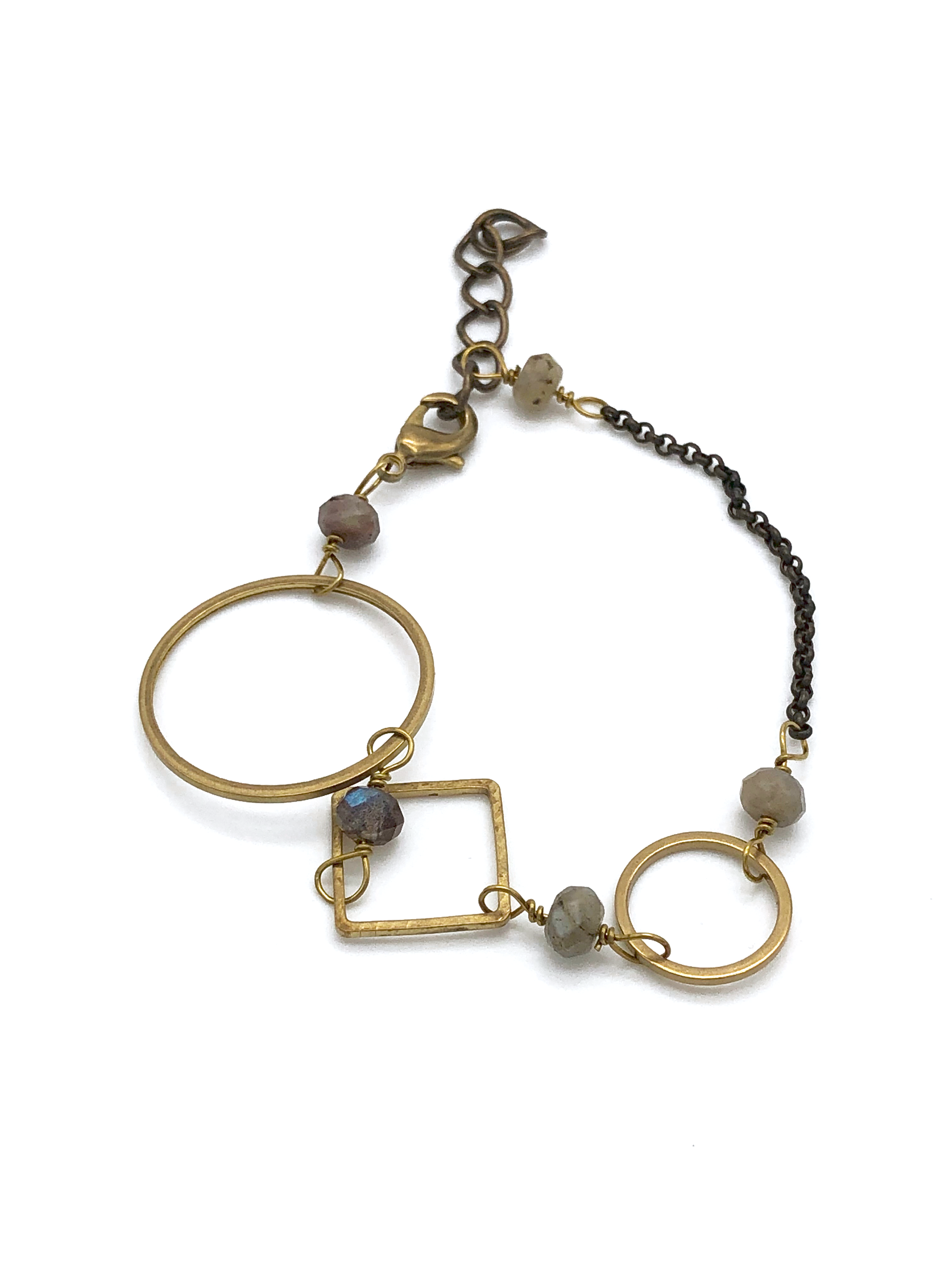 Seeds – Pulseira com pendente por atacado – Pulseira Forma | Penditos de Latão com Miçangas de Pedra Genuína2