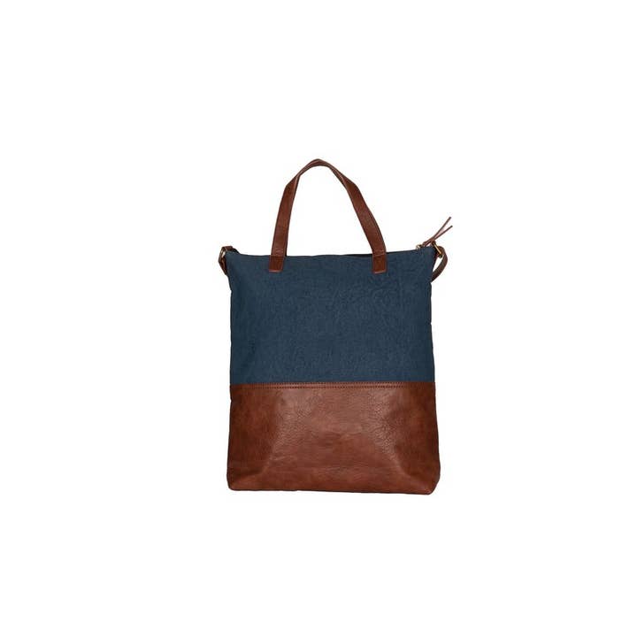 Mona B. - Wholesale Tote Bag - Women's - Amelia Canvas and Durrie convertible Tote, M-6519