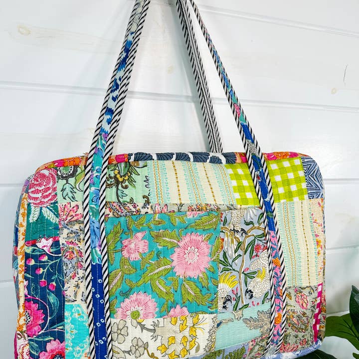 Folklore Couture - Wholesale Weekender Bag - Women's - Quilted Duffle Bag | Weekender Travel Bags | Multi Patchwork