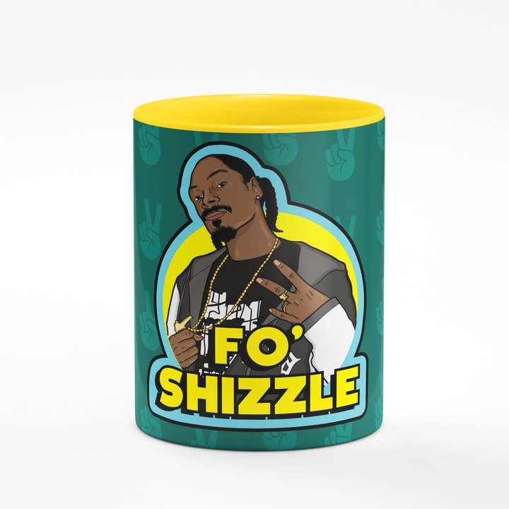 Studio Soph (We Pay Your Import Fees - We Ship DDP) - Wholesale Coffee Mug - Fo Shizzle Yellow Mug1