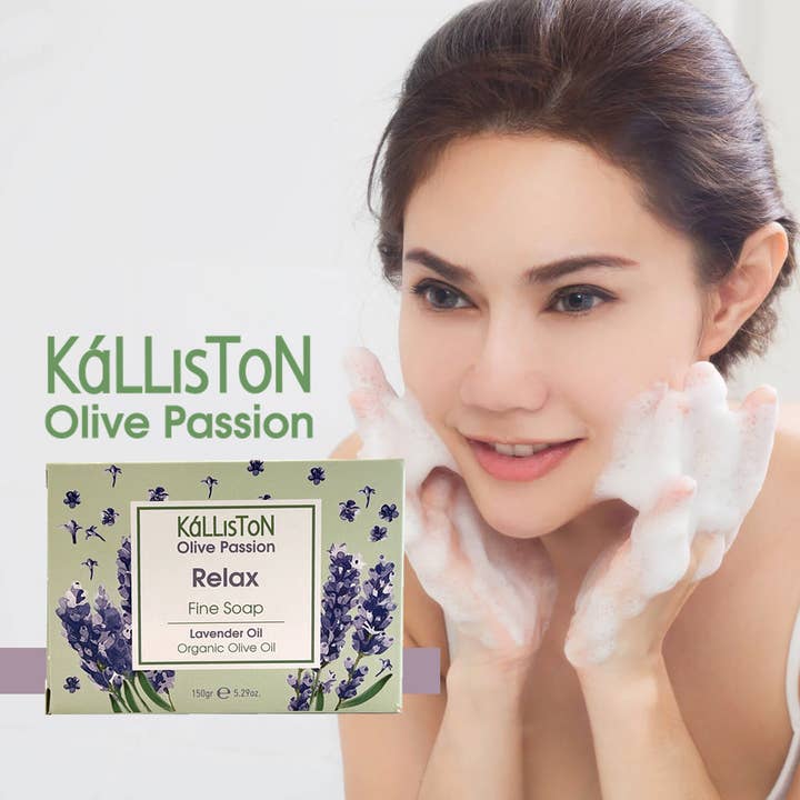 ALETA FARMS - Wholesale Bar Soap - Greek Olive Soaps, Relax, Smooth & Glow, in Retail DisplayÂ