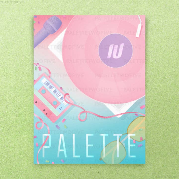 Autocollant UI, autocollant Uaena, autocollant Kpop, 3 x 4 » pour la vente par Palette Two Five