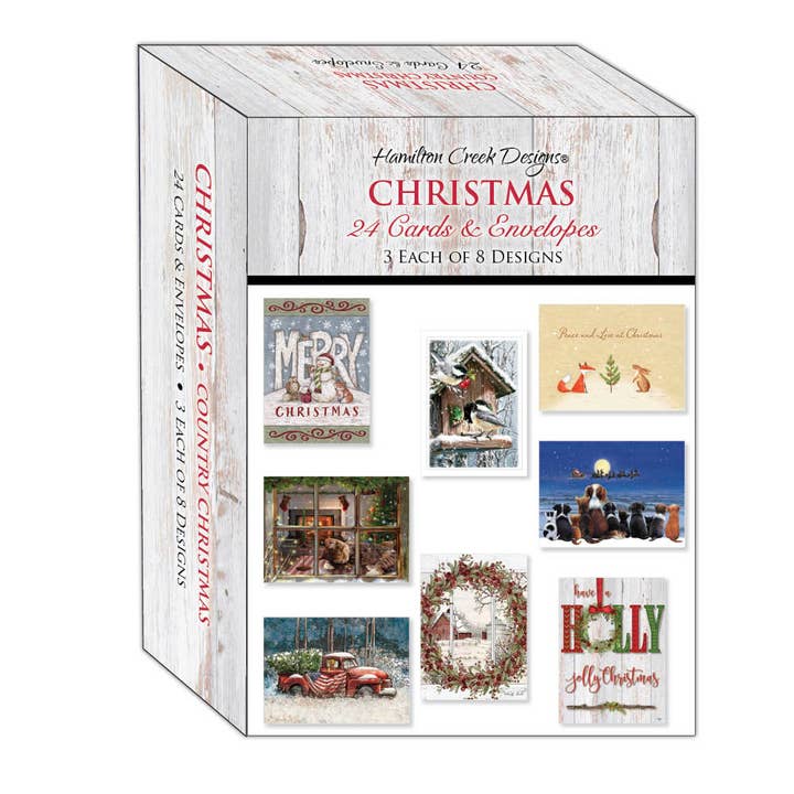 Crown Point Graphics - Wholesale Christmas Card - Country Christmas - Large Boxed Christmas Card Assortment