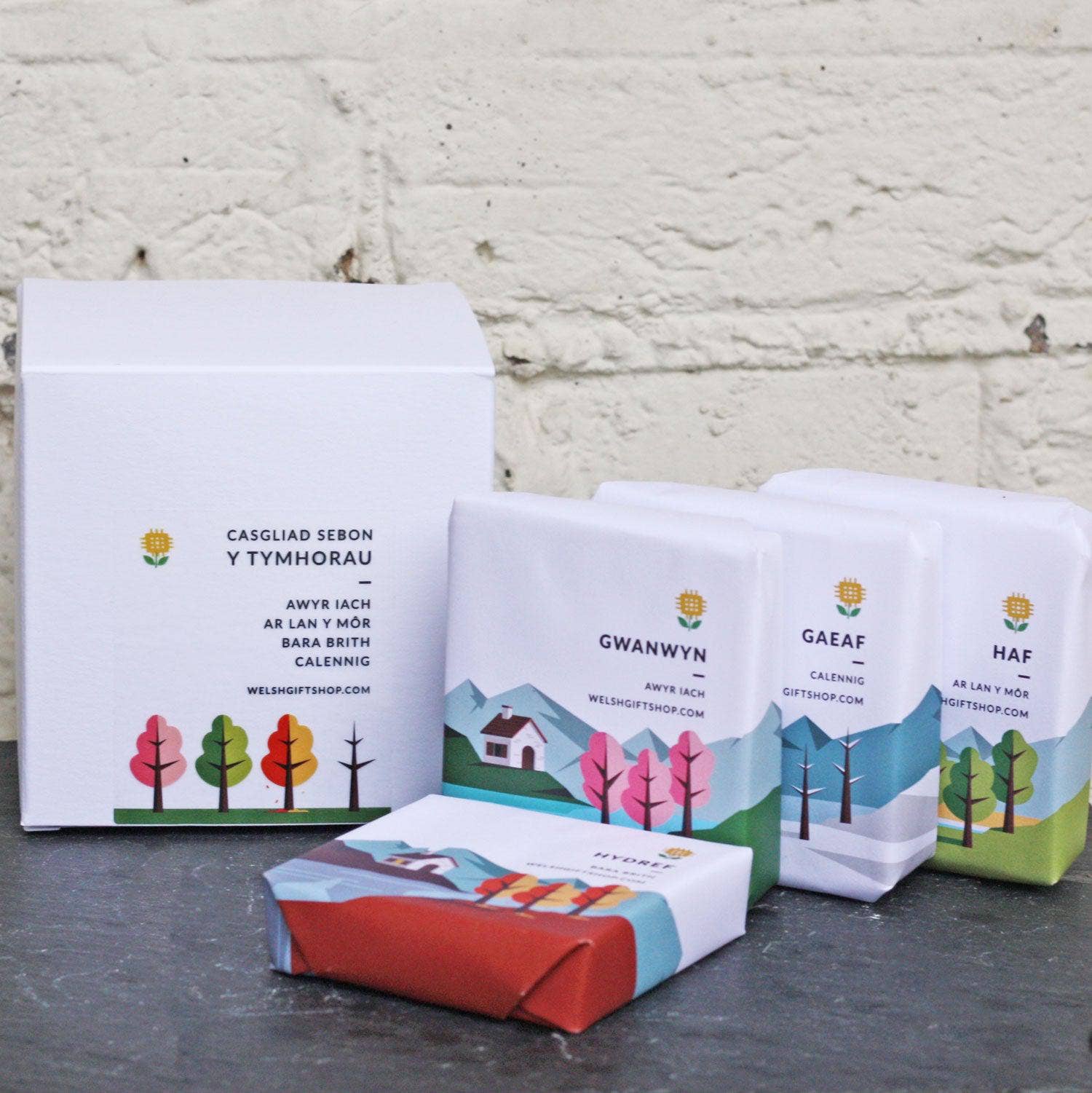 The Welsh Gift Shop – wholesale Bar Soap – Soap Gift Set - Y Tymhorau - The Welsh Seasons1