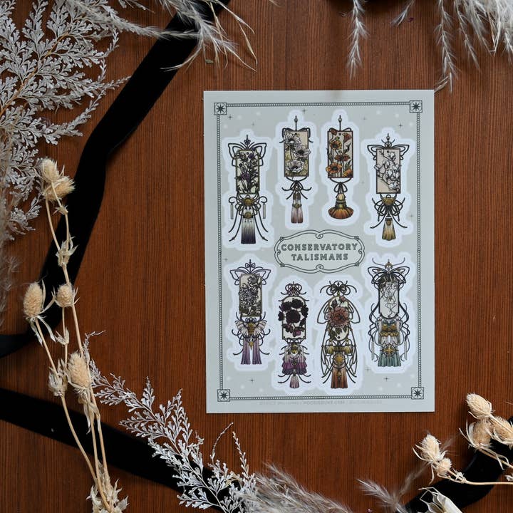 Conservatory Talisman Sticker Sheet for wholesale by HookieDuke