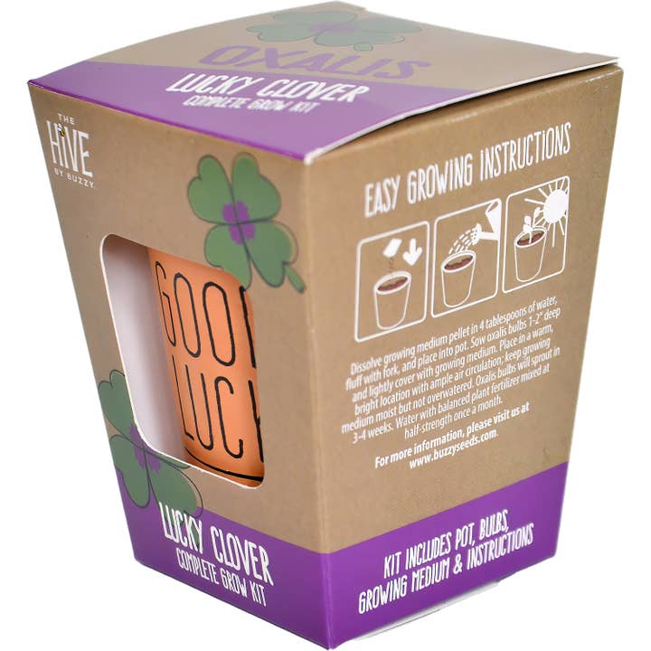 Buzzy Grow Gifts - Wholesale Plant Seeds - Inspirational Lucky Clover Complete Grow Kit – Gift Set2