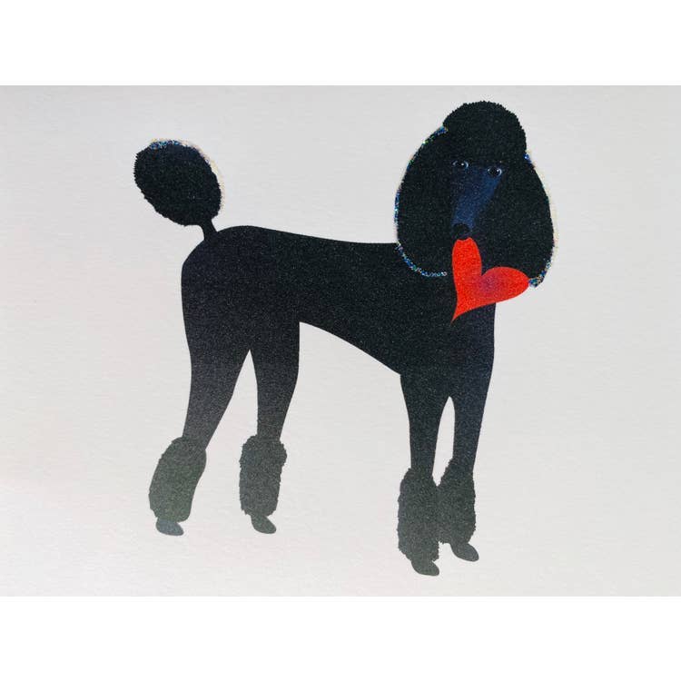 Studio Daedre - Wholesale Valentine's Day Card - Valentine's Poodle - Loose Cards0