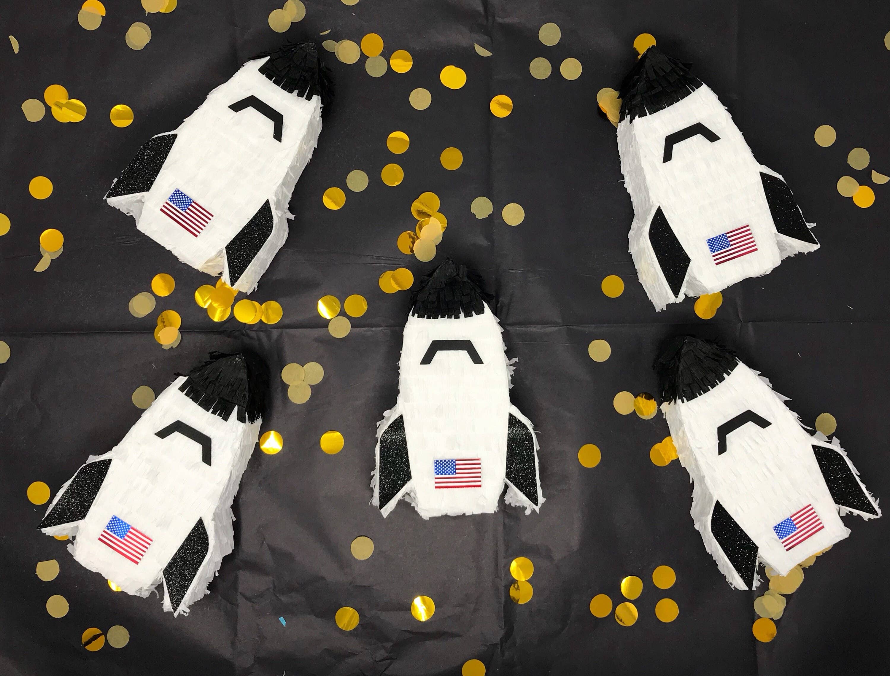 My Soiree Designs - Wholesale Party Favor - Cosmic Party Piñata with Solar System and Rocket Theme3