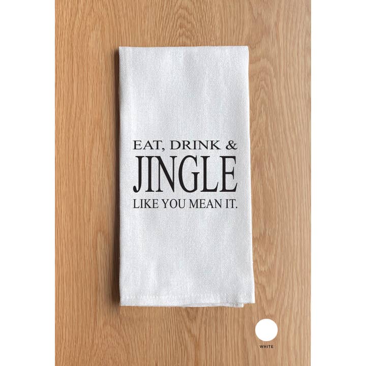 Essen, Trinken & Klingeln Küchentuch für den Großhandel von PolarX Ornaments