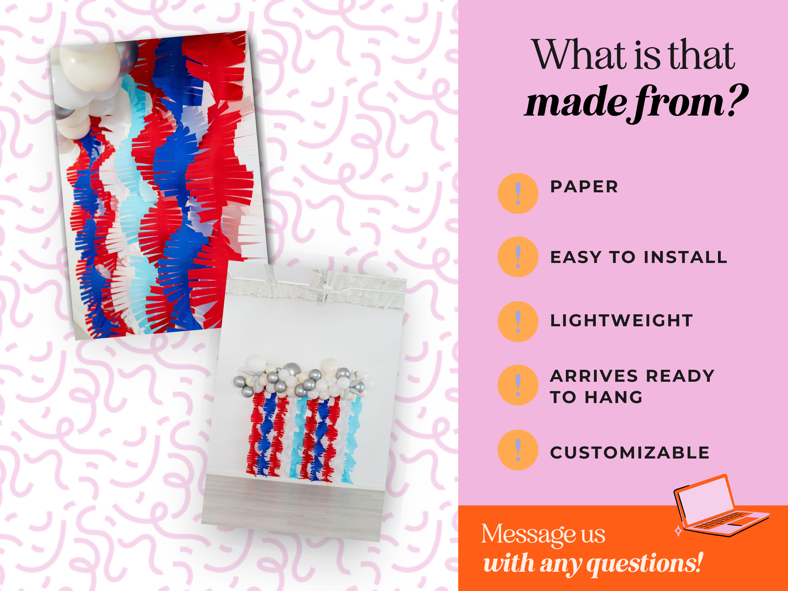 Pacchetto di Carta Crespa Rossa Bianca e Blu Confezione di Carta Crespa Rossa, Bianca e Blu in vendita all'ingrosso su Faire2