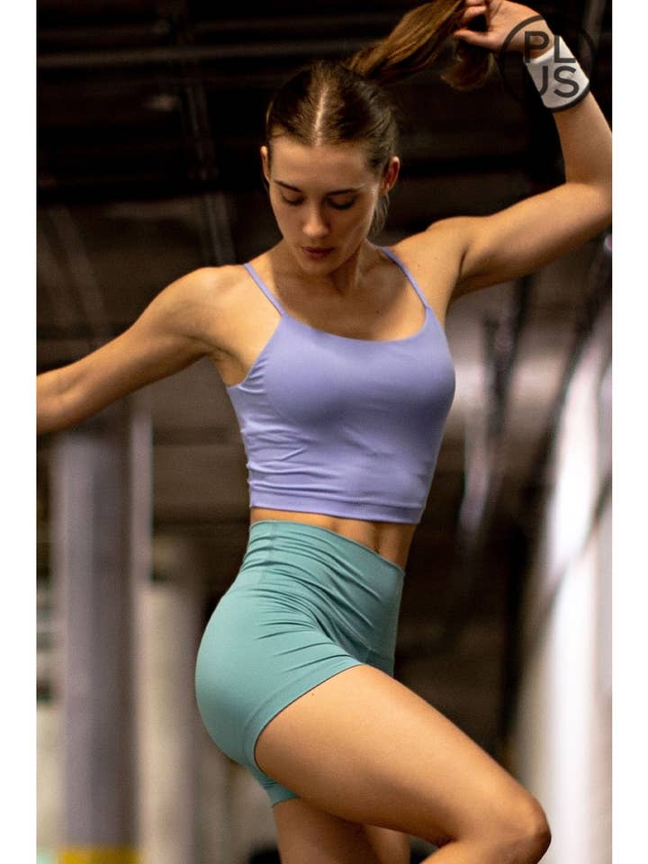 PLUS SIZE BUTTER BASIC CROPPED CAMISOLE for wholesale by Rae Mode