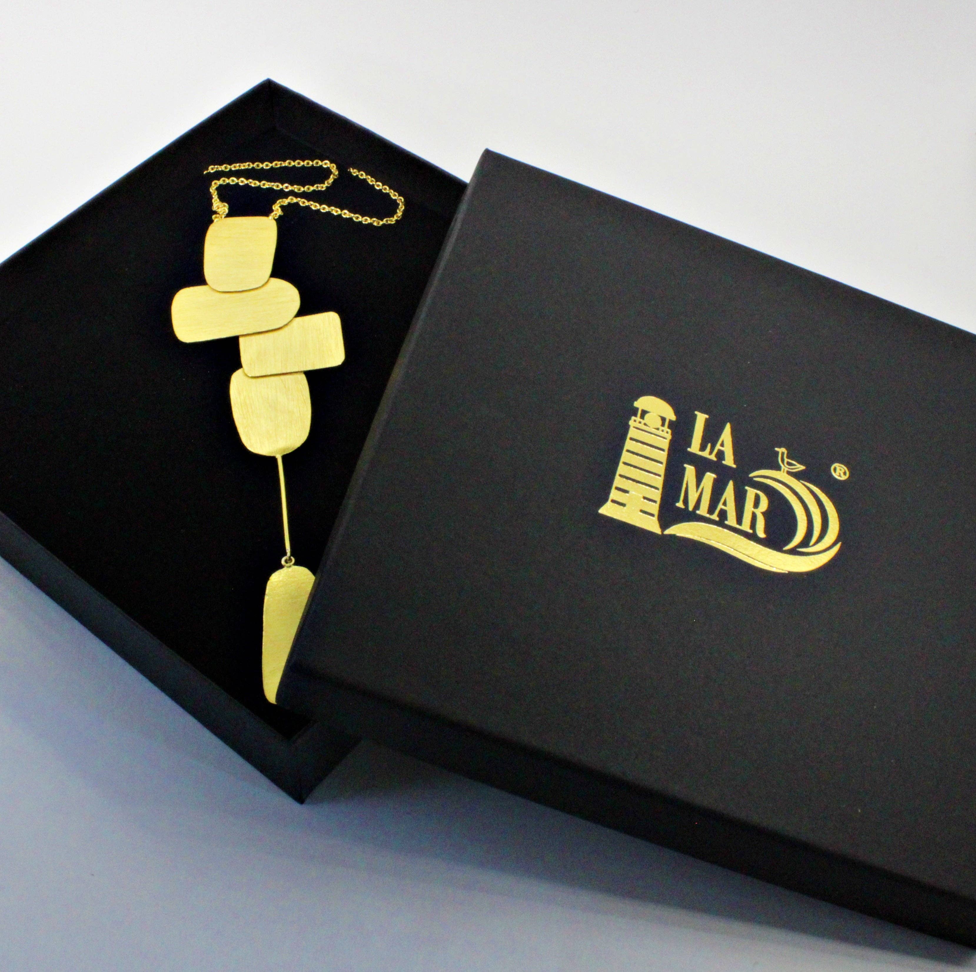 LA MAR - Wholesale Y-Neck/Lariat Necklace - Long MIRÓ necklace gold-plated5