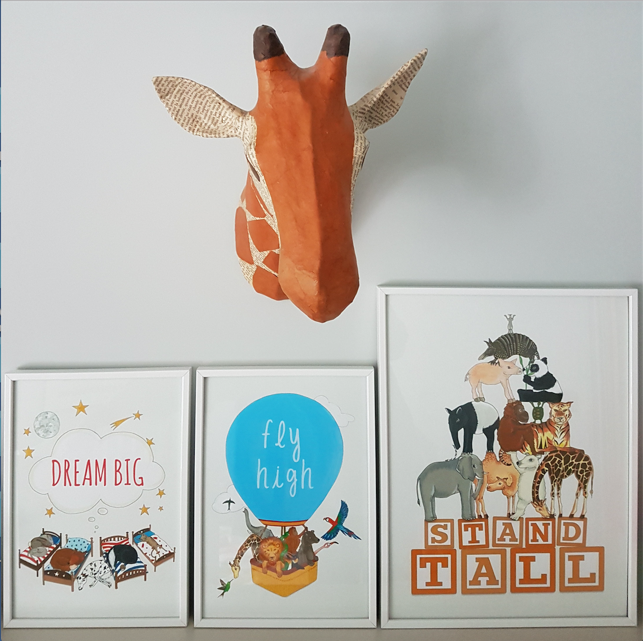 Fearless Flamingo – wholesale Art print – Kids & baby – Kids motivational print | Stand Tall | Nursery wall art1