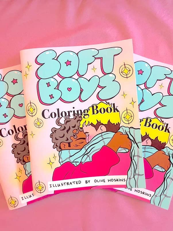 Soft Boys, Trans-Masculine Coloring Book for wholesale by SoftBoysClub