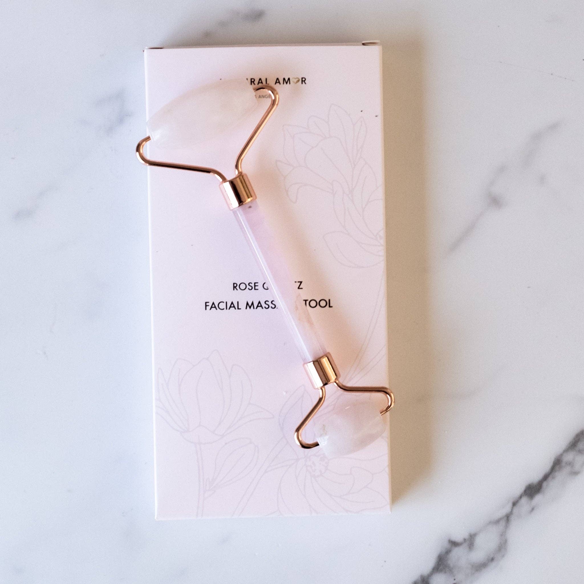 Natural Amor LLC – wholesale Face/beauty roller – Rose Quartz Facial Roller3