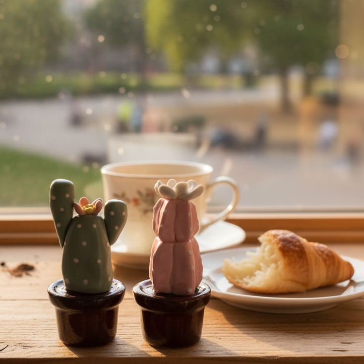 Otterware – wholesale Decorative figurine – Handmade Miniature Ceramic Cactus & Succulent Figurines12