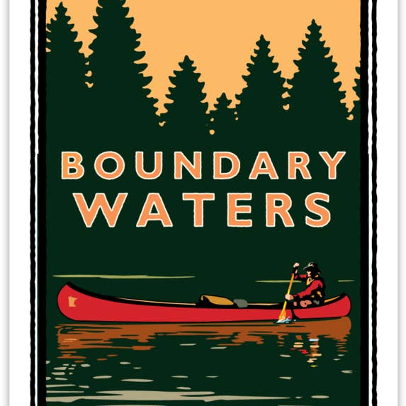 Grenzgewässer-Aufkleber für den Großhandel von Legendary Landmark Art Prints