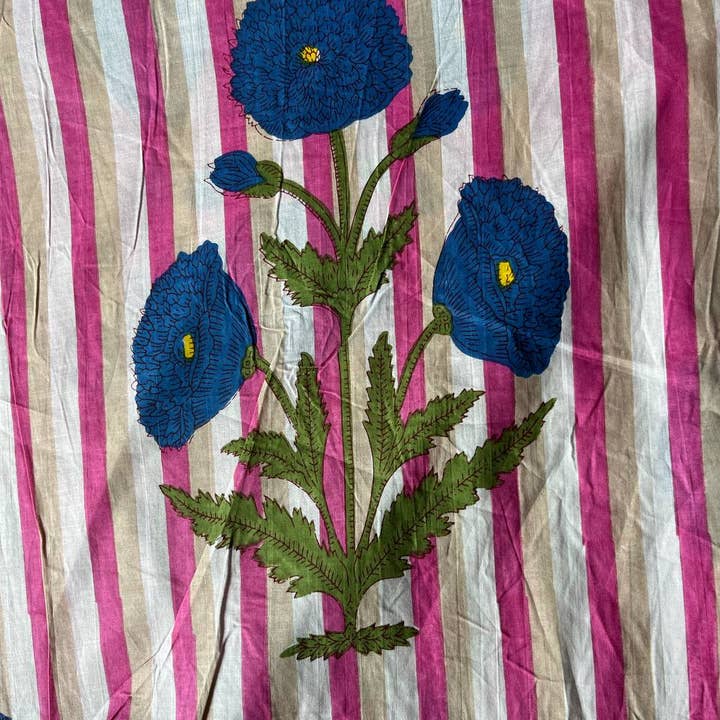 GYPSY STUDIO - Wholesale Fabric Paint - Jaipur Floral Print Dressmaking Cotton Fabric Women Clothing1