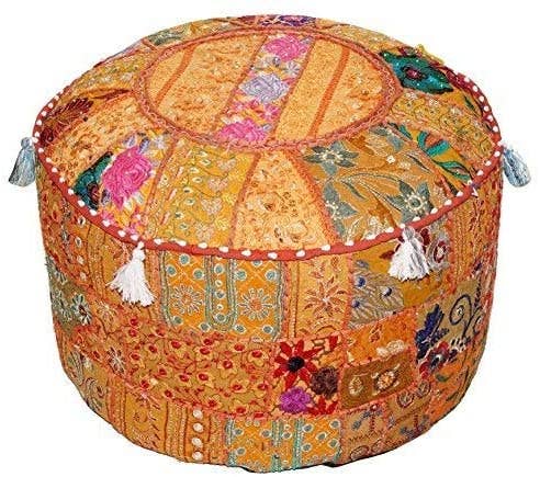 Aakriti Inc. - Wholesale Pouf - Aakriti Gallery Indian Pouf Footstool Ethnic Pouf Cover20