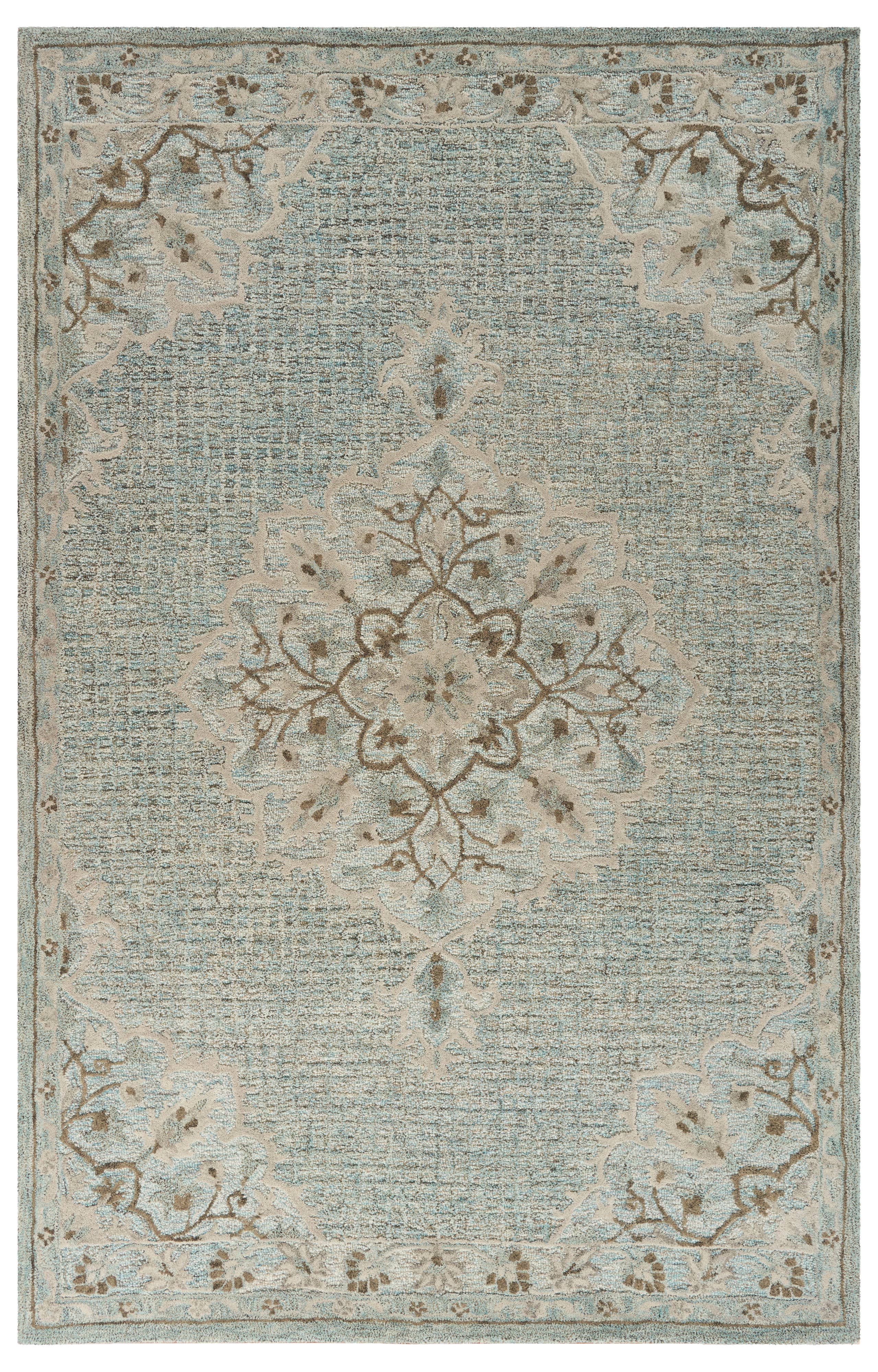 Turquoise Lagoon Medallion Area Rug for wholesale on Faire1