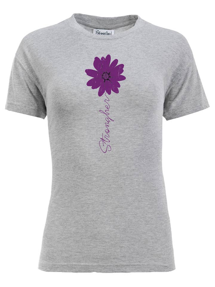 (HER) Tee-shirt Fleur Violet pour la vente par Strong(her) Collection