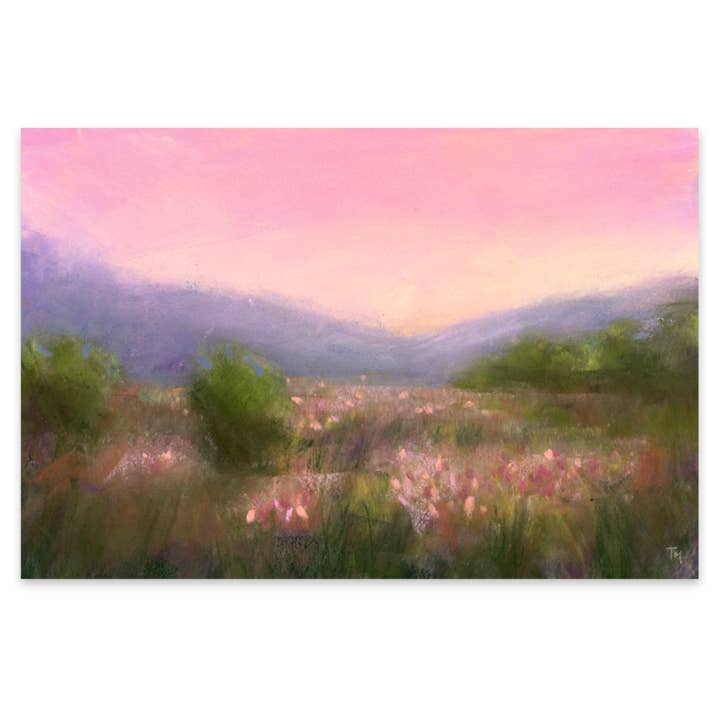 Meadow Dreaming Soft Pastel Giclée Impressão artística por atacado de Tiffany Mackay Art