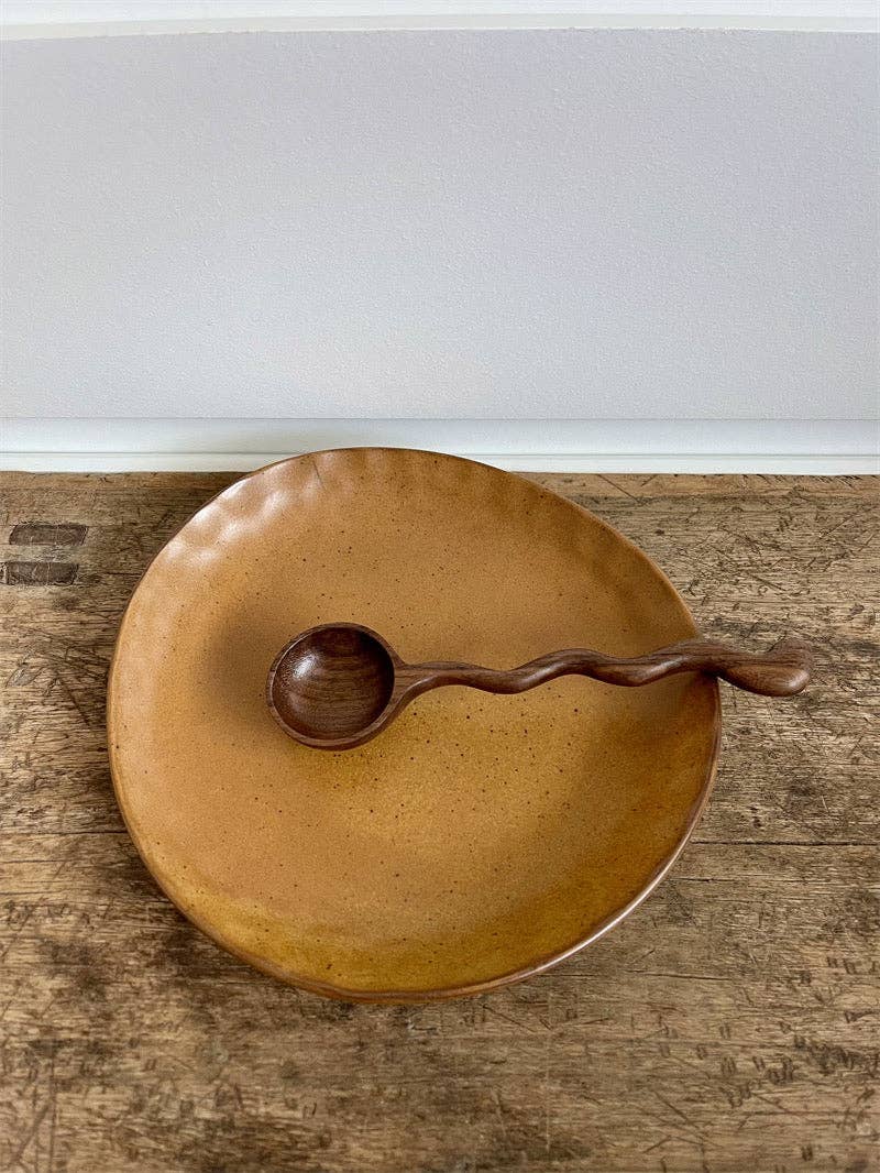 Gohobi （We cover U.S. import duties） - Wholesale Kitchen Spoon - Gohobi Walnut Long Crank Spoon1