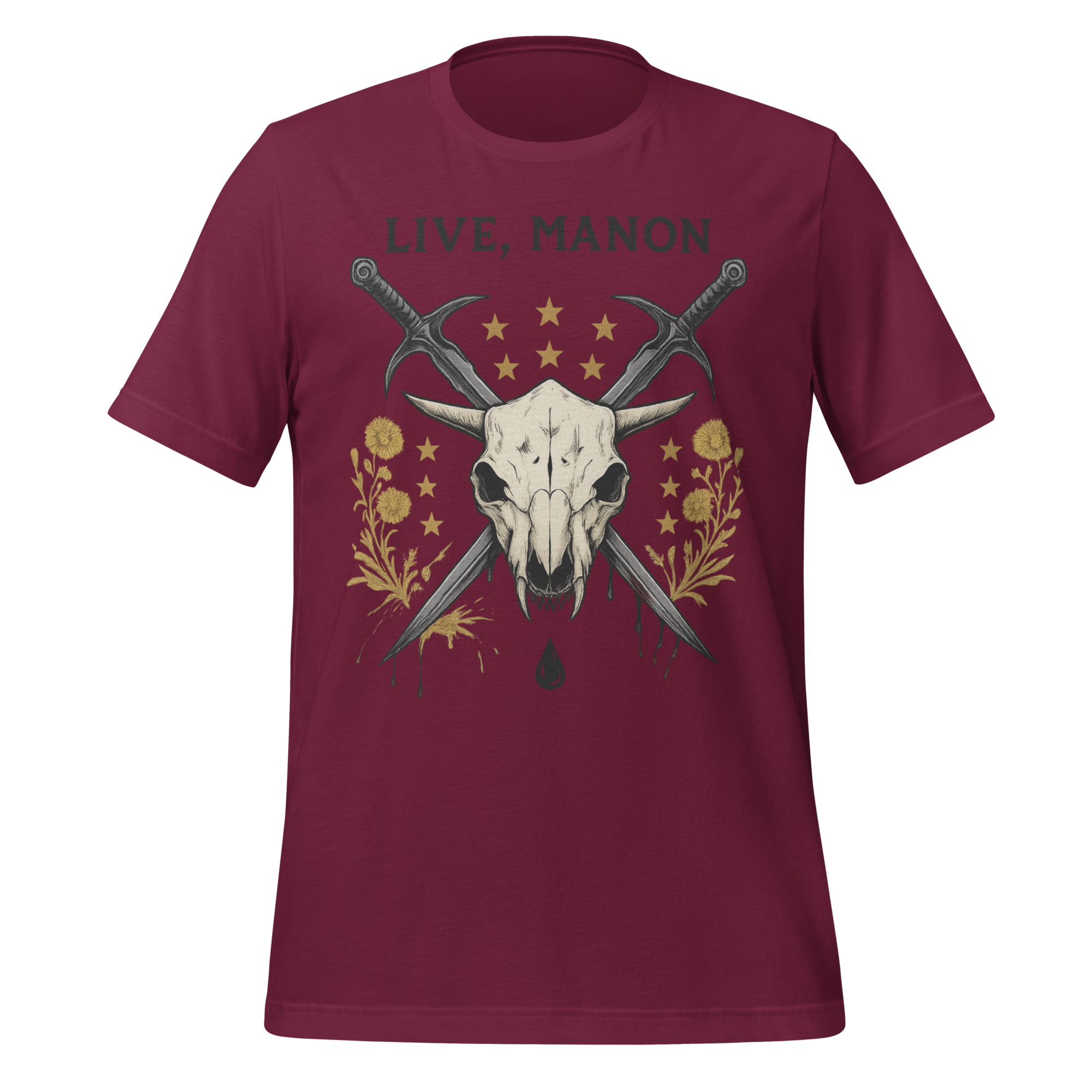 MagicMerchEmporium - Wholesale Screen Printed T-Shirt - Unisex - Live Manon Skull Tee1