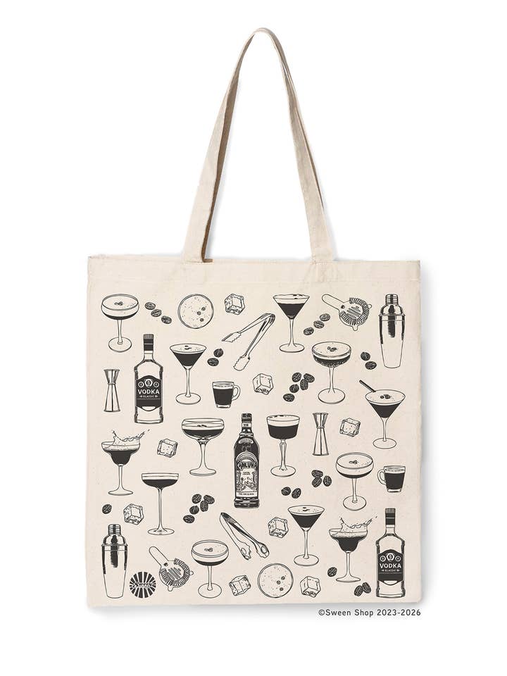 Espresso Martini Cotton Canvas Tote Bag Coffee Lover Gift for wholesale by Sween Shop