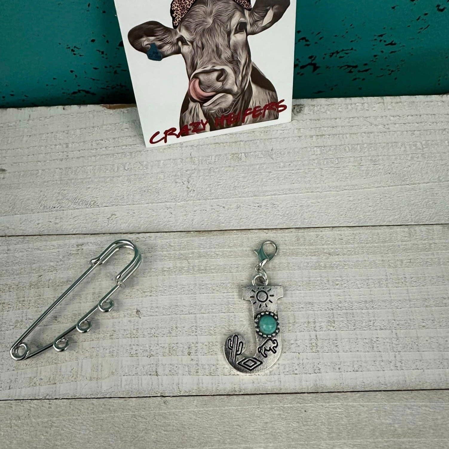 Crazy Heifers Wholesale - Wholesale Individual Charm/Pendant - Initial Clip-on Charms9