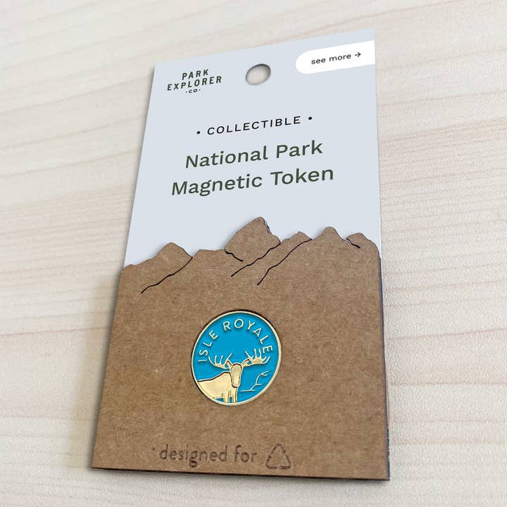 Park Explorer Co. - Wholesale Magnet - Isle Royale National Park Enamel Magnet