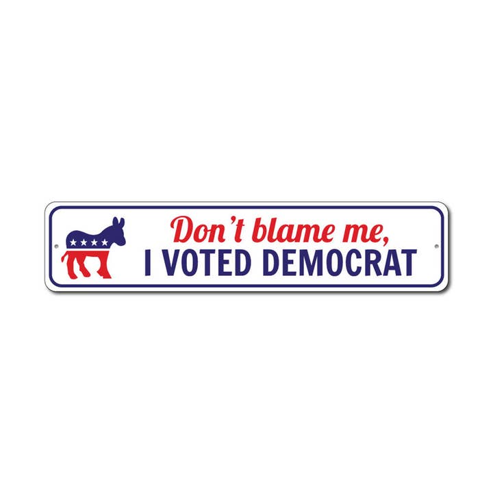 Lizton Sign Shop, Inc - Wholesale Sign - I Voted Democrat Sign