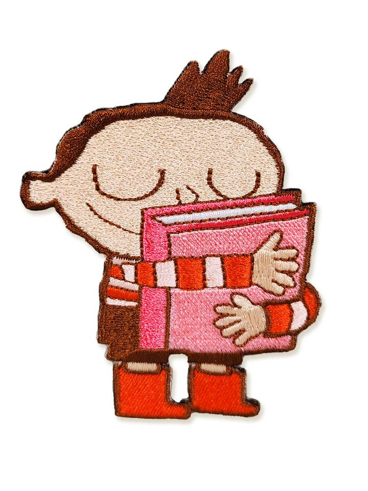 Aufnäher Hug Machine Book Hugger, bestickt für den Großhandel von The Scott C Shop