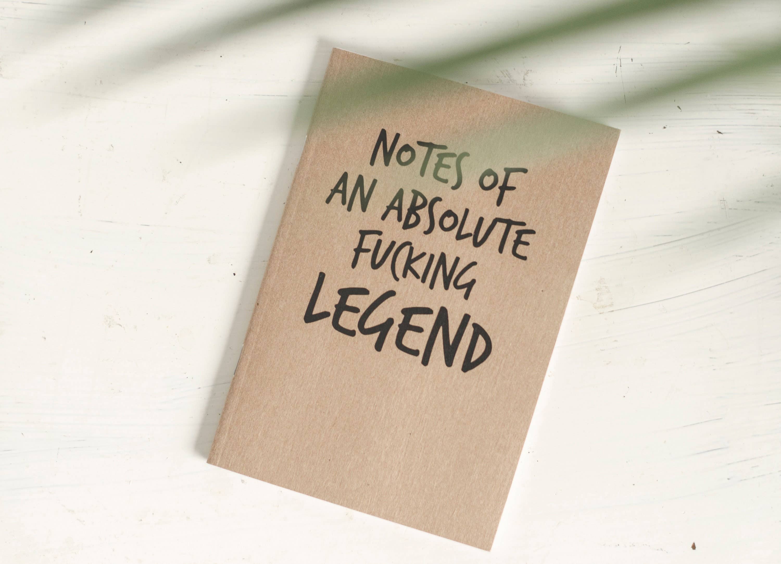 F Bomb Designs – wholesale Notebook – SWEARY A6 NOTEBOOK / Notes of a F*cking Legend3