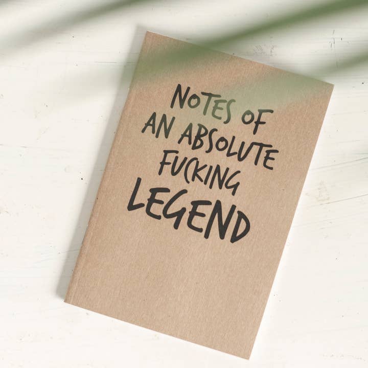 F Bomb Designs – wholesale Notebook – SWEARY A6 NOTEBOOK / Notes of a F*cking Legend3