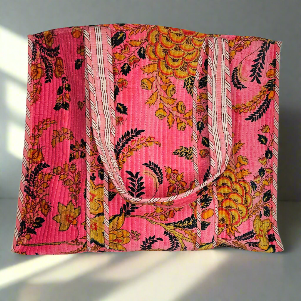 Tibet Handicrafts LLC - Wholesale Clutch Bag - Women's - Pink-Gold Flowers8