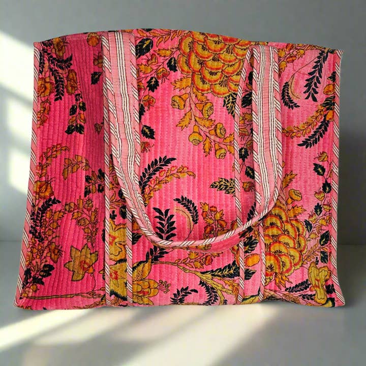 Tibet Handicrafts LLC - Wholesale Clutch Bag - Women's - Pink-Gold Flowers8