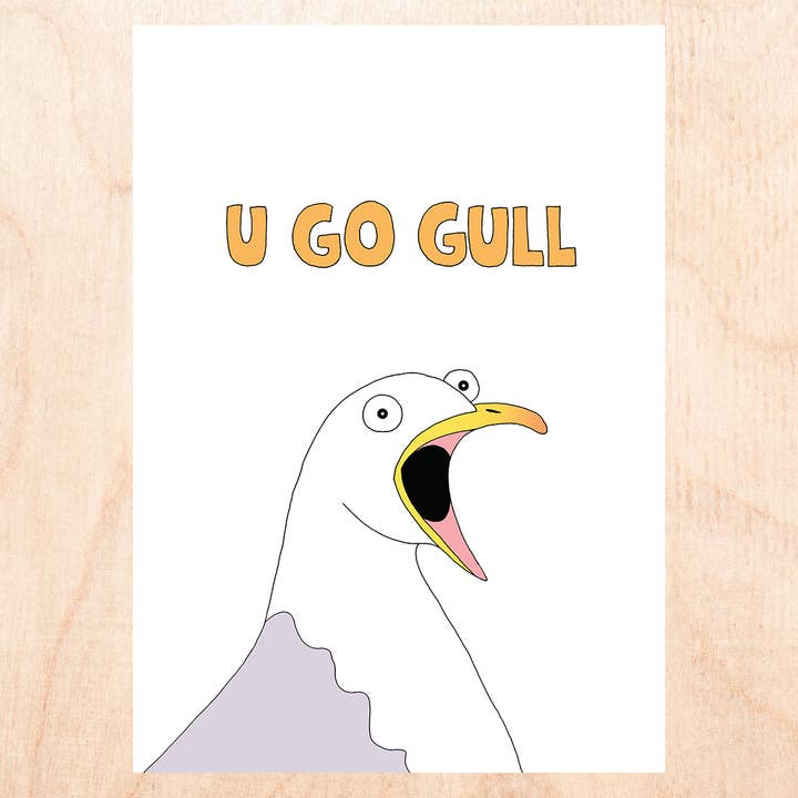 U GO GULL Congratulations Card for wholesale by FINEASSLINES