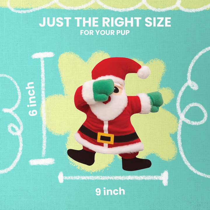SnugArooz - Wholesale Pet Plush Toy - Dog - Dabbing Santa Dog Toy