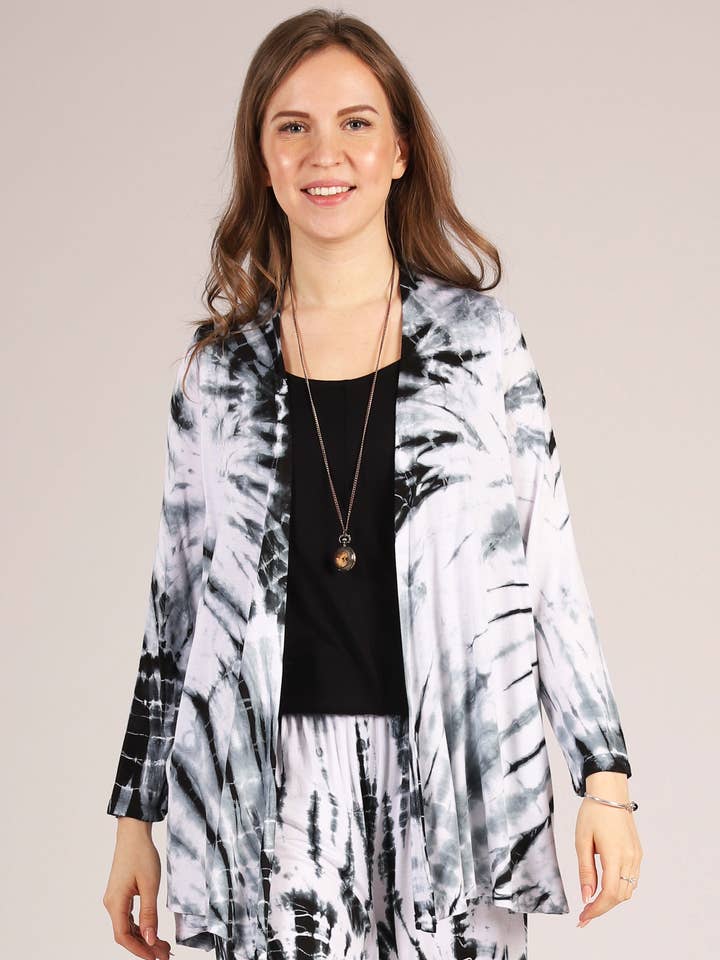 Tie-Dye Cardigan. WN1908 for wholesale by Windhorse Trading Inc