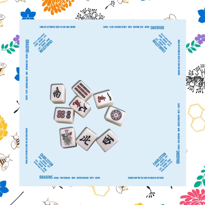 MAHJONG MAT - Bees At Work for wholesale by Buzzee