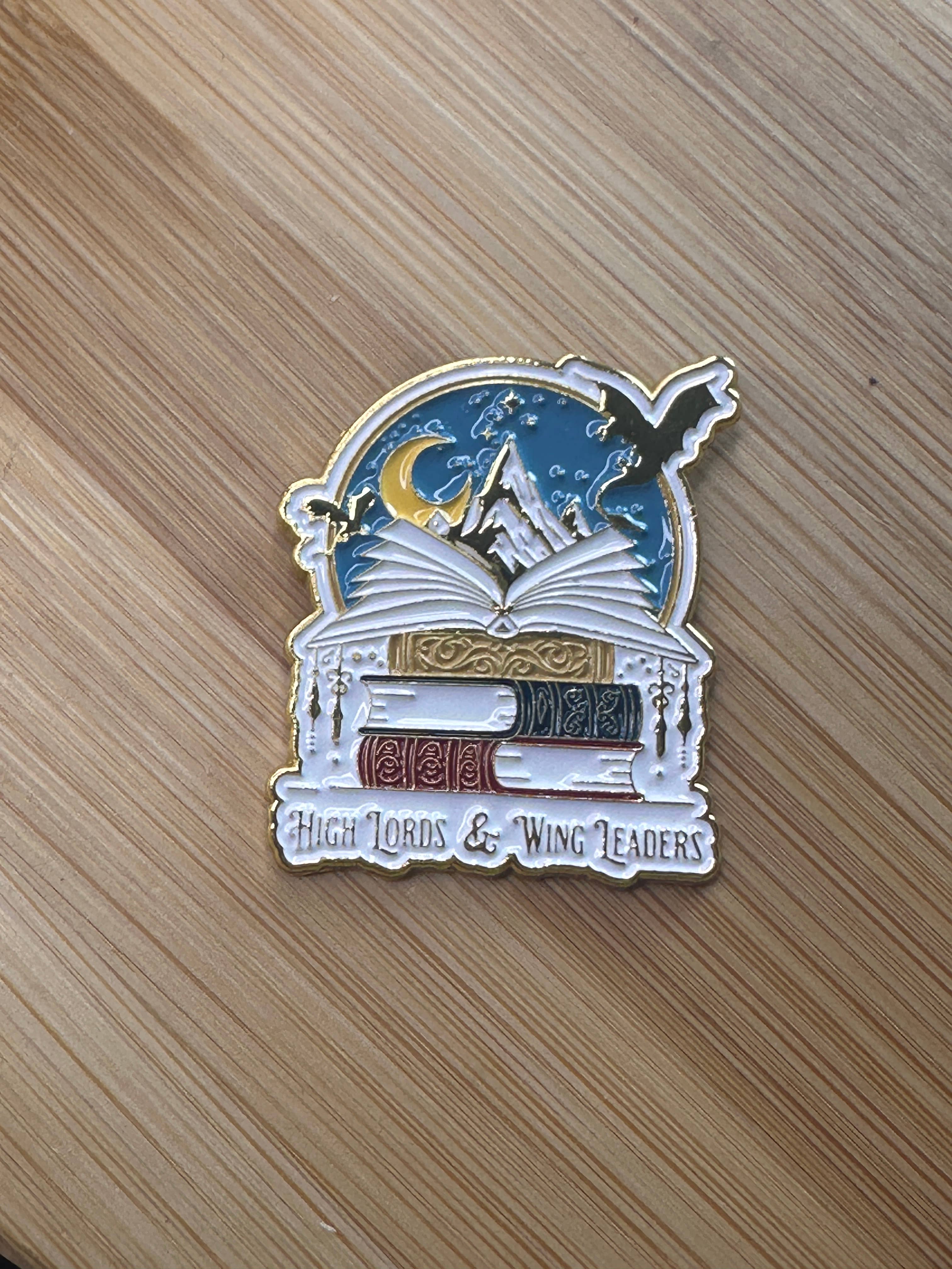 Scribble & Scroll - Wholesale Lapel Pin/Button - High Lords & Wing Leaders Enamel Pin - Dragon Bookstack0