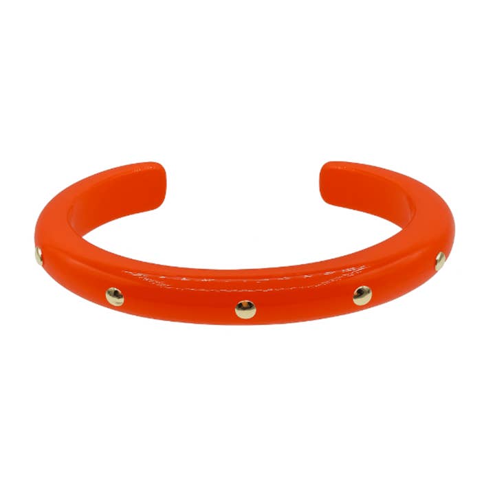 Sonia Oranje Hars Kleine Gouden Studded Kleine Armband voor wholesale door Michael Nash Jewelry