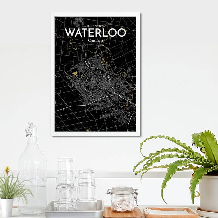 OurPoster.com - Wholesale Poster - Waterloo City Map Poster223