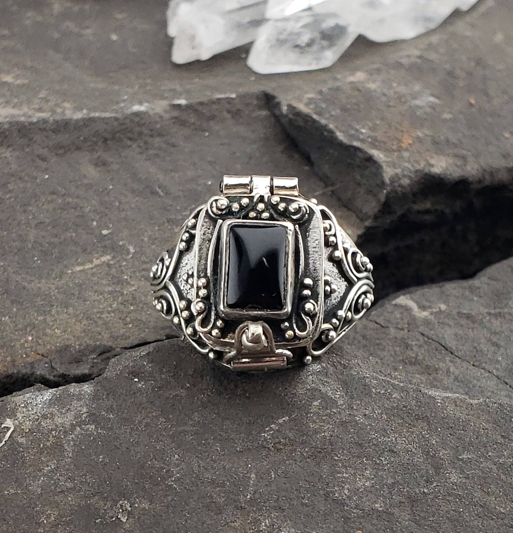 Anna - Silver Russian Ring Pendant - Silver Coast Jewellery