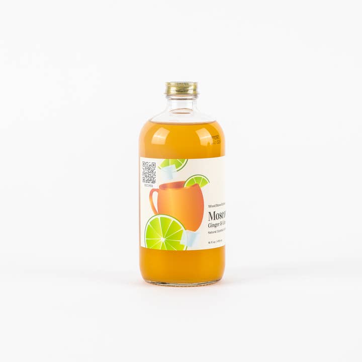 Wood Stove Kitchen - Wholesale Cocktail Mix/Syrup - Moscow Mule (Ginger & Lime) Natural Cocktail and Mocktail Mixer, 16 fl oz1