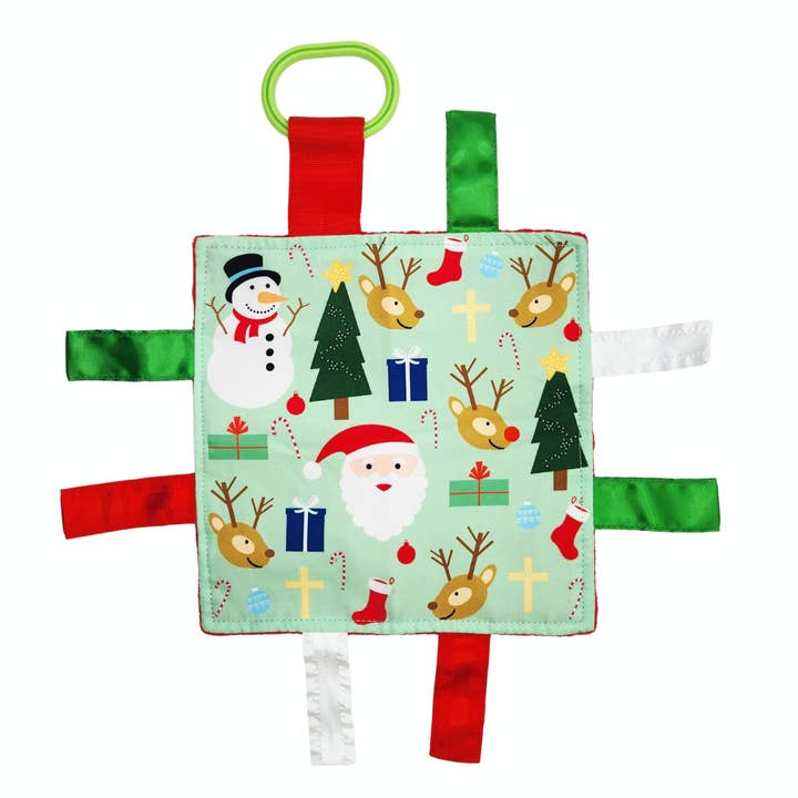 Christmas Holiday Stocking Stuffer Crinkle Tag 8"x 8" Square for wholesale by Baby Jack and Company