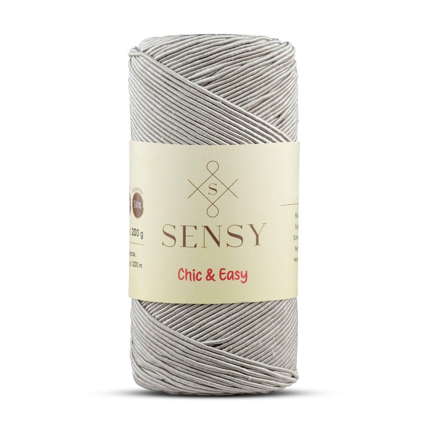 Sensy - Wholesale Yarn - Sensy Premium Chic & Easy 1.5mm 218 Yards 50% Cotton 50% Polyester Rope Crochet Bag Cord Crochet Thread44