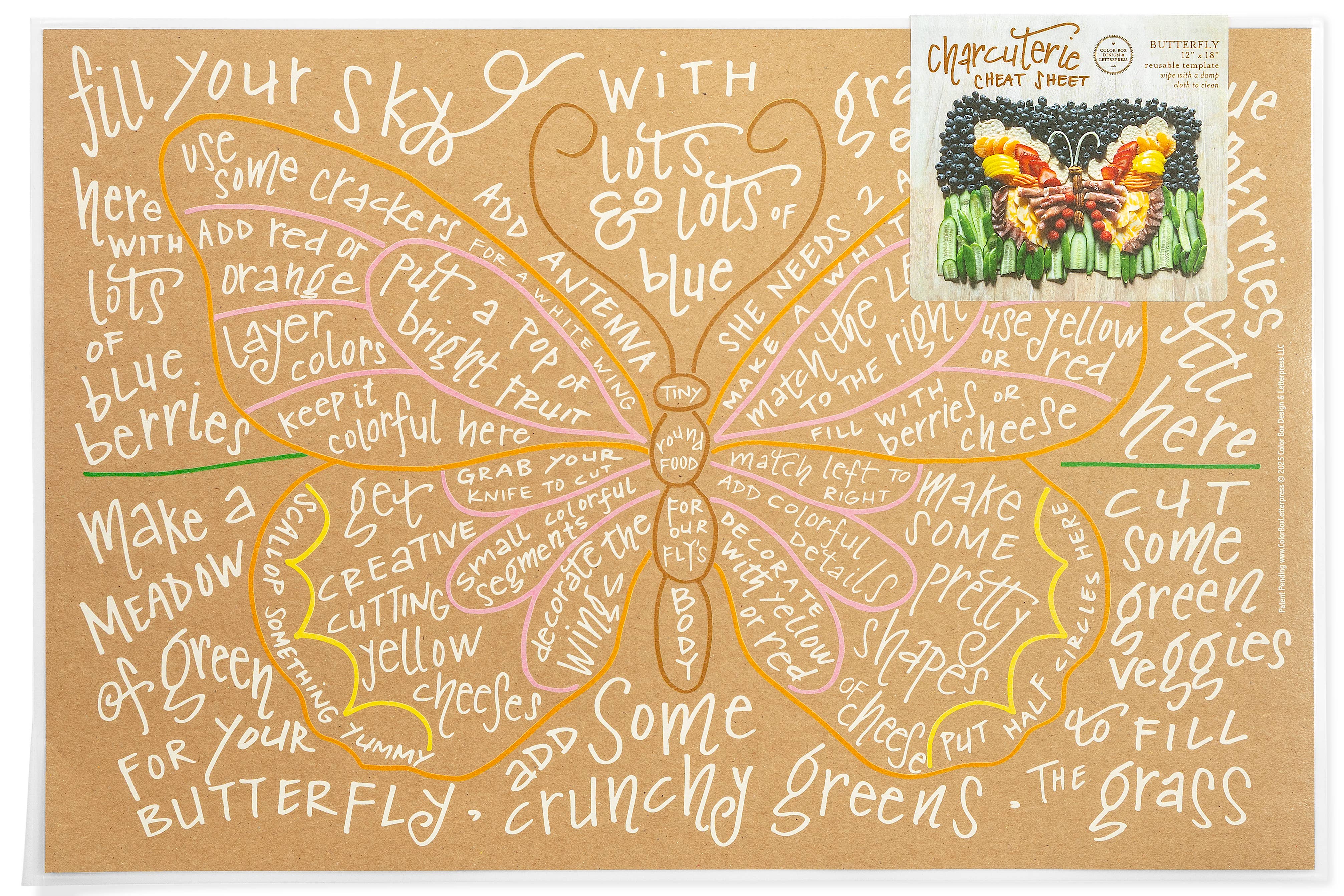 Color Box Design & Letterpress - Venta al por mayor Tablas de quesos - Guía de Charcutería | Mariposa3